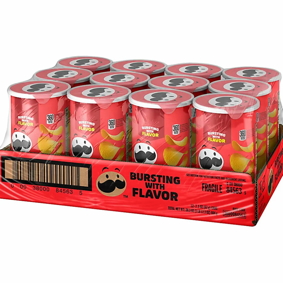 Pringles® Original Cans, 2.38 Oz, Carton Of 12 Cans