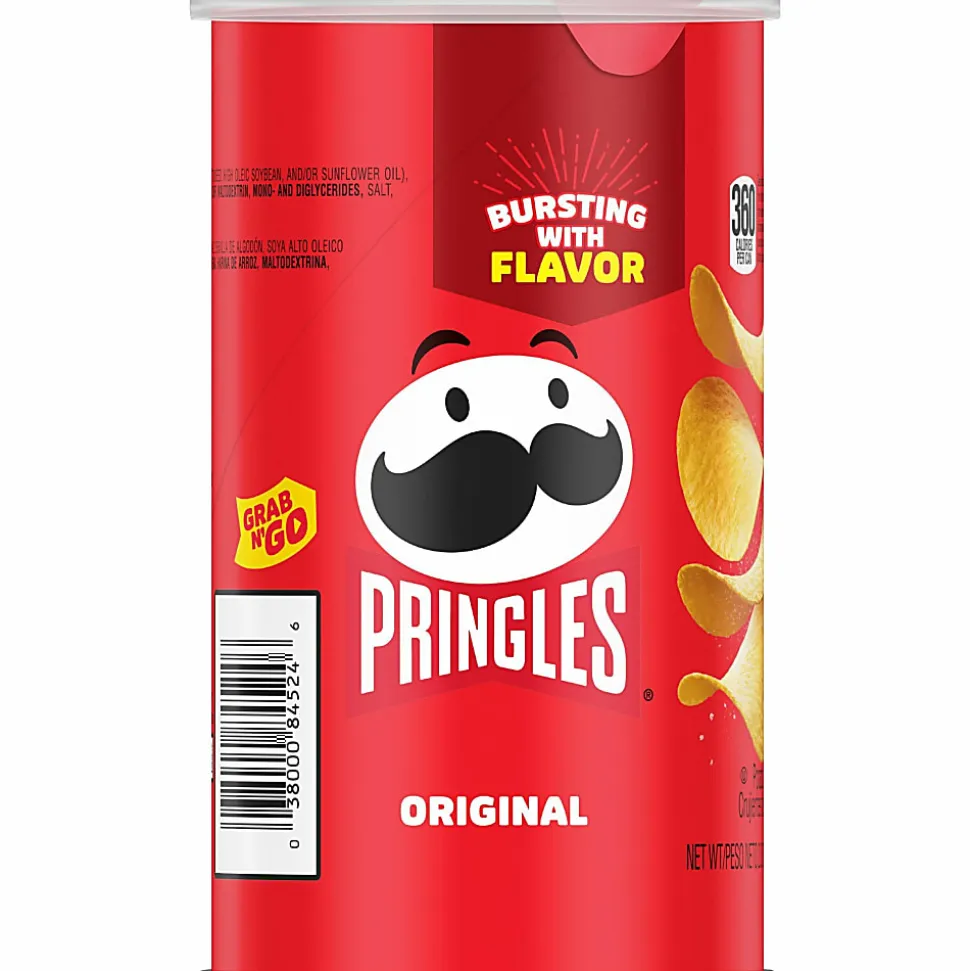 Pringles® Original Cans, 2.38 Oz, Carton Of 12 Cans