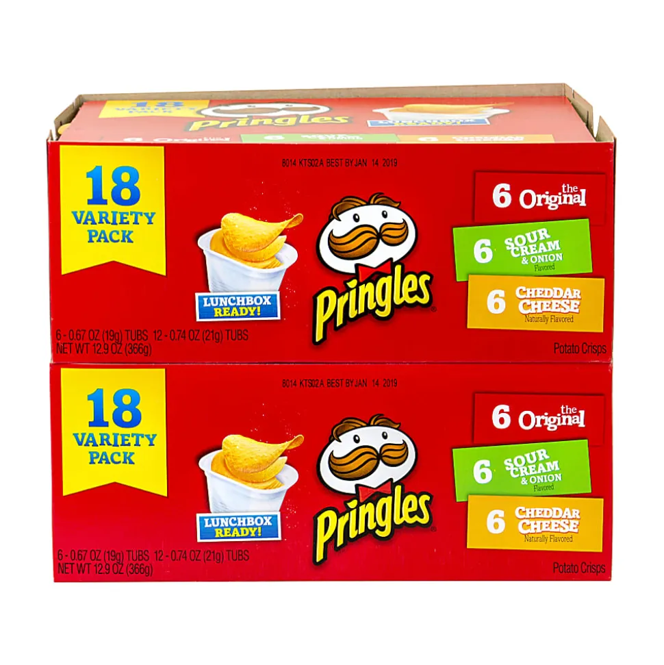 Pringles Variety Pack, Box Of 36