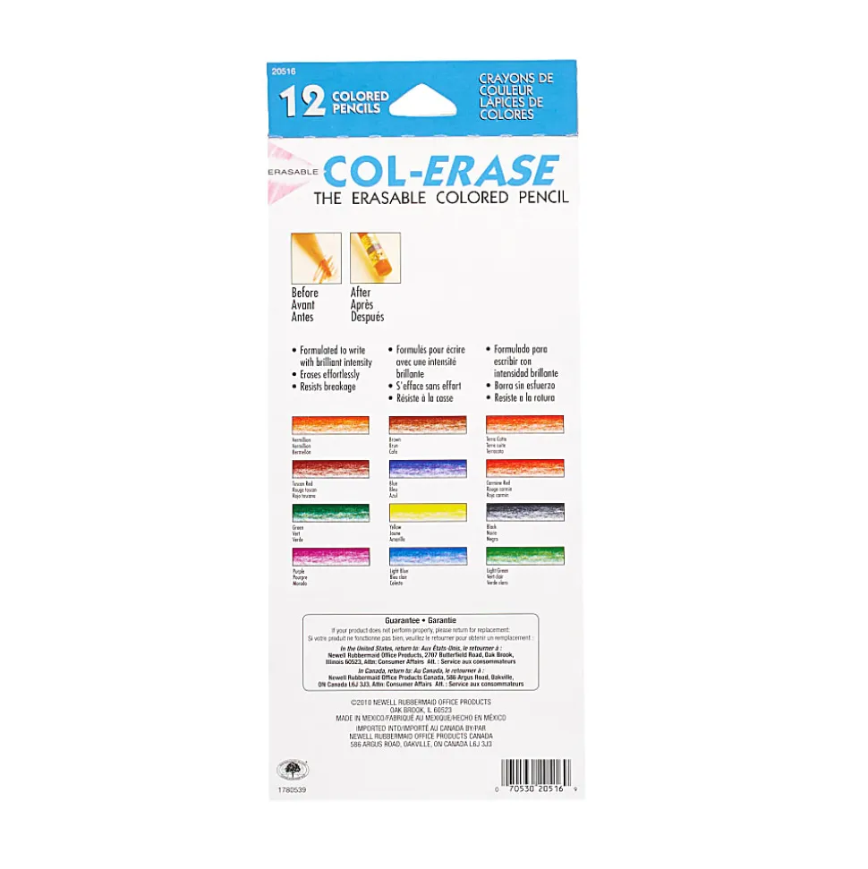 Prismacolor® Col-Erase® Pencils, Assorted Colors, Box Of 12 Pencils