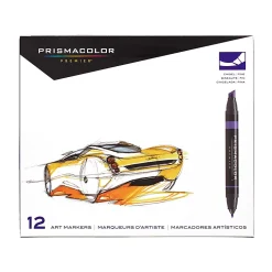 Prismacolor® Premier® Double-Ended Art Markers, Primary/Secondary Colors, Set Of 12