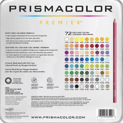 Prismacolor® Premier Soft Core Colored Pencils, Assorted Colors, Pack Of 72