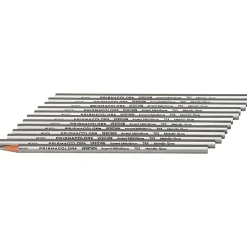 Prismacolor Verithin Colored Pencils, Silver Lead, Silver Barrel, 12-Pk