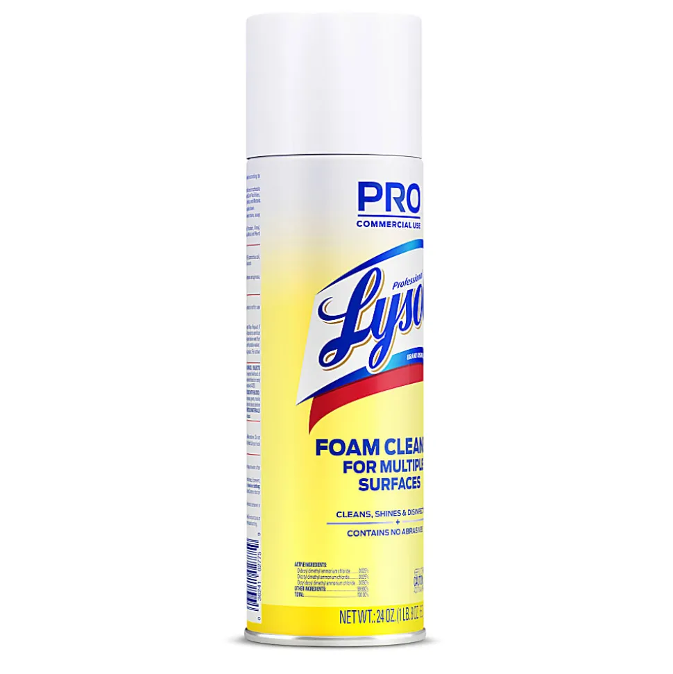 Professional Lysol Disinfectant Foam Cleaner, 24 Oz Bottle