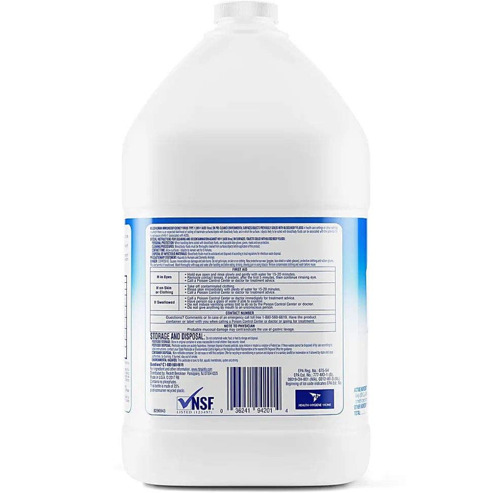 Professional Lysol Disinfectant Heavy Duty Bathroom Cleaner Concentrate, 128 Oz Bottle