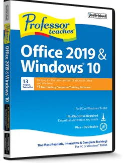 Professor Teaches® Office 2019 & Windows® 10, Disc