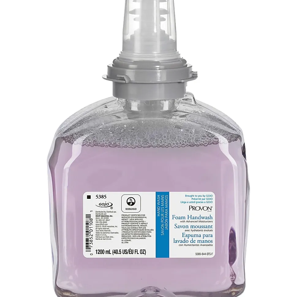 Provon TFX Refill Moisturizer Foam Handwash - Cranberry Scent - 40.6 fl oz (1200 mL) - Pump Bottle Dispenser - 538502