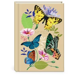 Punch Studio Hardcover Journal, 6” x 8-1/2”, Legal Rule, 208 Pages, Butterflies