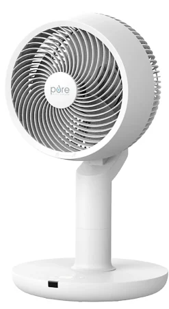 Pure Enrichment 2-In-1 Circulating Floor And Desk Fan, 35