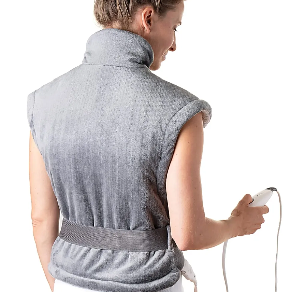 Pure Enrichment PureRelief XL Back & Neck Heating Pad, 14" x 29", Gray