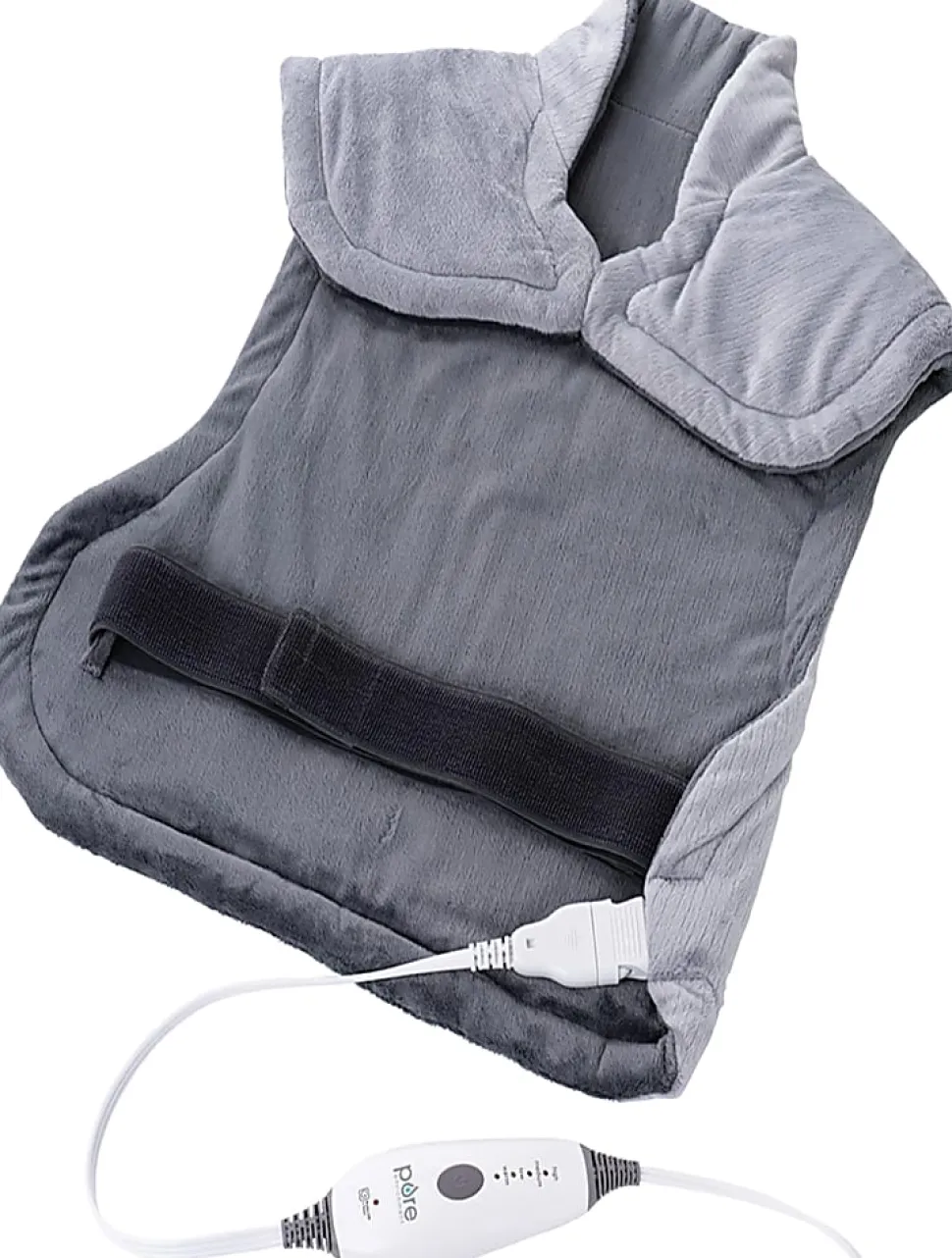 Pure Enrichment PureRelief XL Back & Neck Heating Pad, 14" x 29", Gray