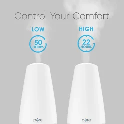 Pure Enrichment PureSpa XL Cool Mist Humidifier And Essential Oil Diffuser, 5-1/2" x 12"