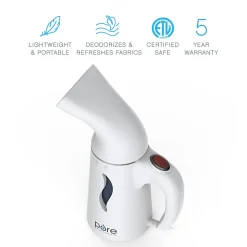 Pure Enrichment PureSteam Portable Fabric Steamer, White