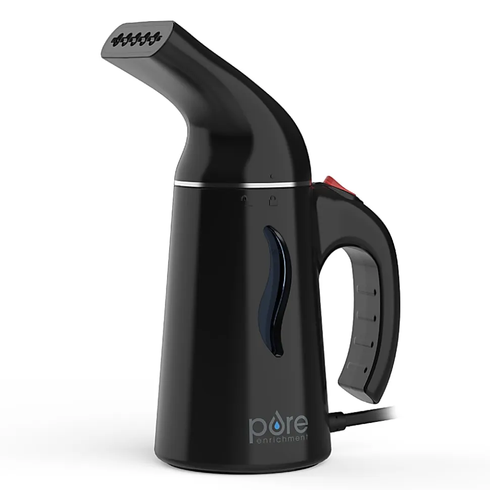 Pure Enrichment PureSteam Portable Fabric Steamer, Black