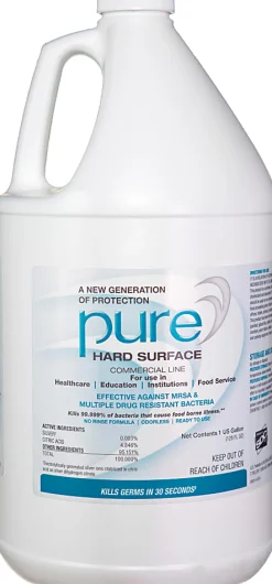 Pure Hard Surface Disinfectant, 128 Oz, White