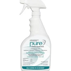 Pure Hard Surface Disinfectant, 1 Gallon (128 Oz), Clear, Case Of 2 Bottles