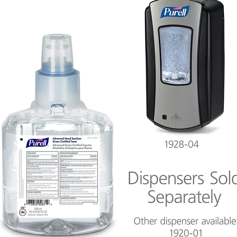 Purell® Advanced Green Certified Foam Instant Hand Sanitizer LTX-12 1200mL Refill