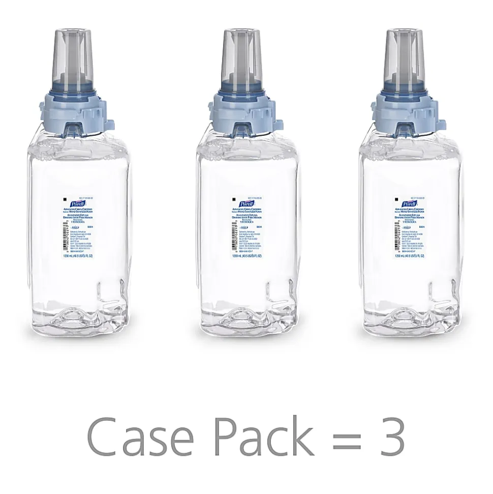 Purell® Advanced Green Certified Instant Hand Sanitizer Foam, 1200 mL, 3 per Case