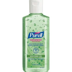 PURELL® Advanced Hand Sanitizer Soothing Gel, Fresh Scent, 4-oz. Flip-Cap Bottle, 24/Carton