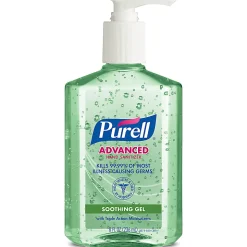 Purell® Advanced Hand Sanitizer Soothing Gel, Fresh Scent, 8 Oz Pump Bottle