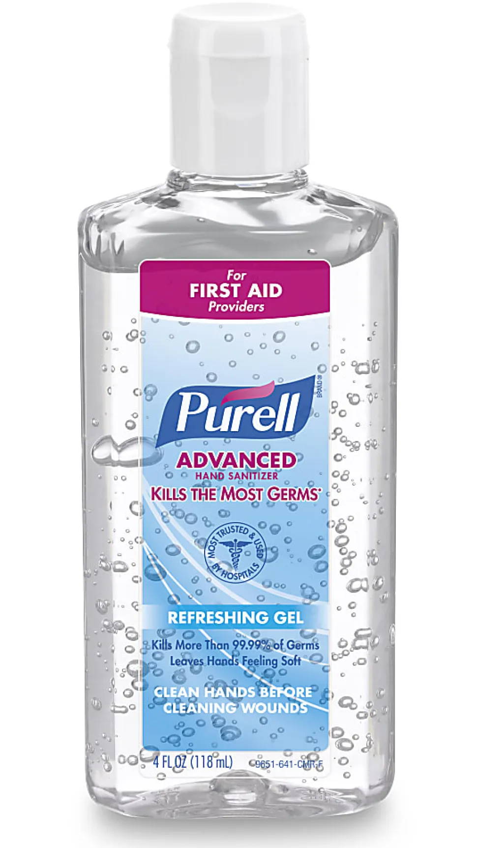 PURELL Advanced Hand Sanitizer Refreshing Gel for First Aid Providers, 4 fl oz Flip-Cap Bottle (Pack of 24)