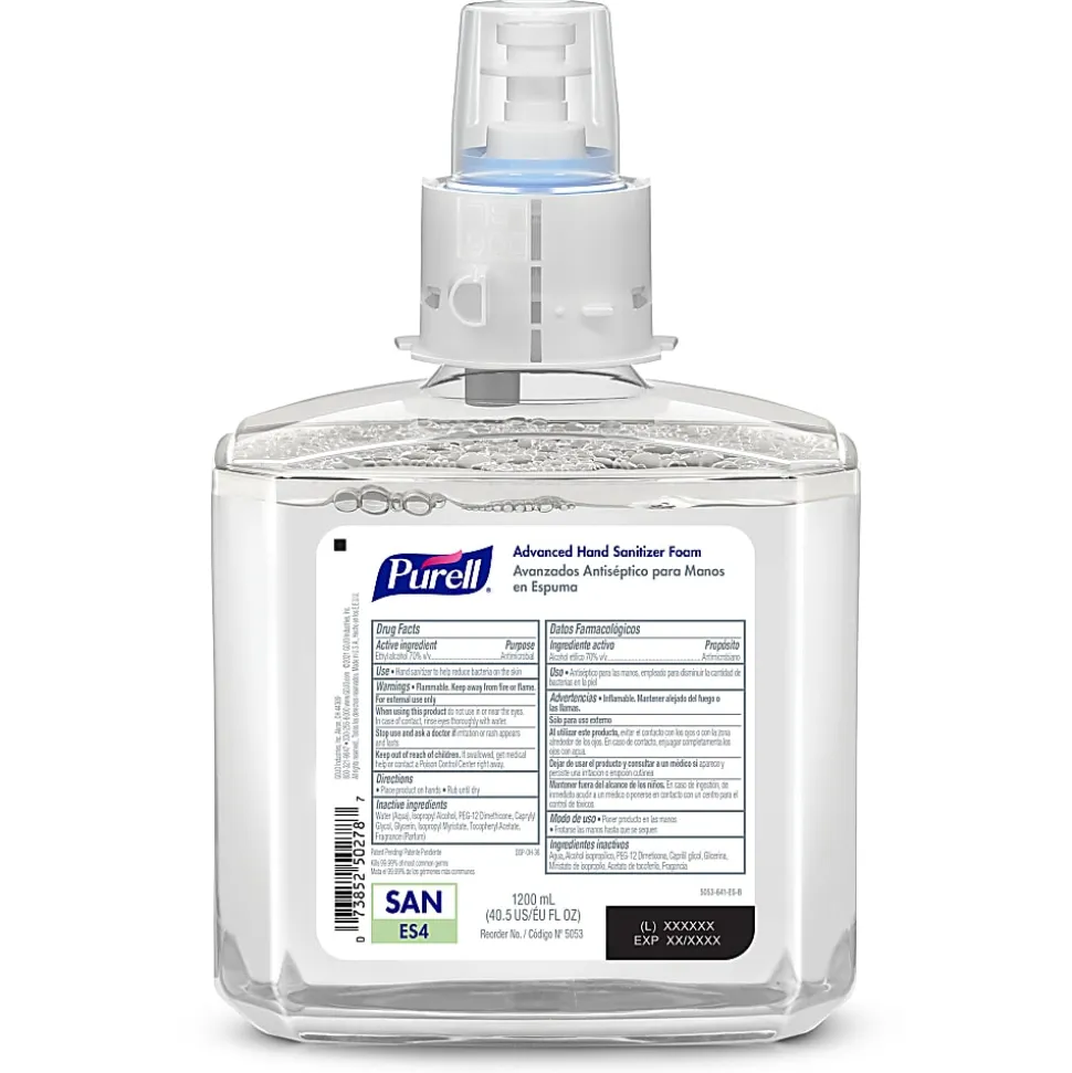 PURELL Advanced Hand Sanitizer Foam ES4 Refill, 1200mL, Pack of 2