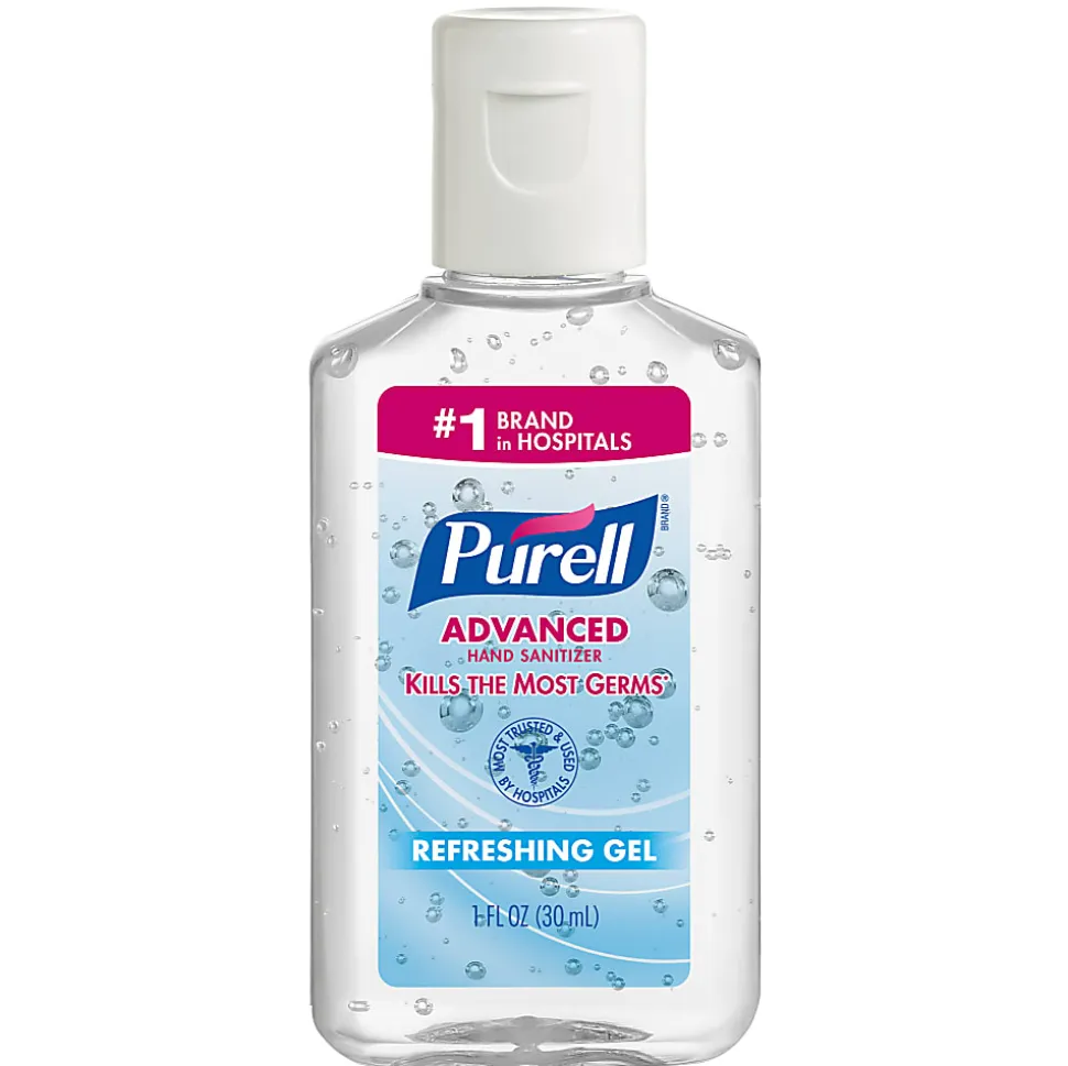 Purell® Advanced Hand Sanitizer Gel, 1 Oz Flip-Cap Bottles, Case Of 250