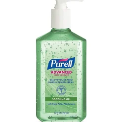 PURELL® Advanced Hand Sanitizer Soothing Gel, Fresh Scent, 12 fl oz Pump Bottle