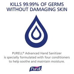 PURELL® Advanced Hand Sanitizer Soothing Gel, Fresh Scent, 12 fl oz Pump Bottle