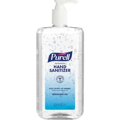 Purell® Advanced Refreshing Gel Hand Sanitizer, 33.8 Oz, Clean Scent, Case Of 4 Bottles