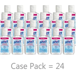 Purell® Advanced Refreshing Gel Hand Sanitizer, 2 Fl Oz, Clean Scent, Pack Of 24 Bottles