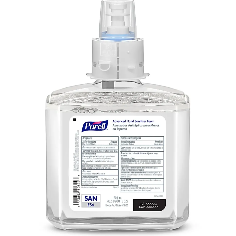 PURELL Brand Advanced Foam Hand Sanitizer ES6 Refill, Clean Scent, 40.6 OZ, Pack Of 2