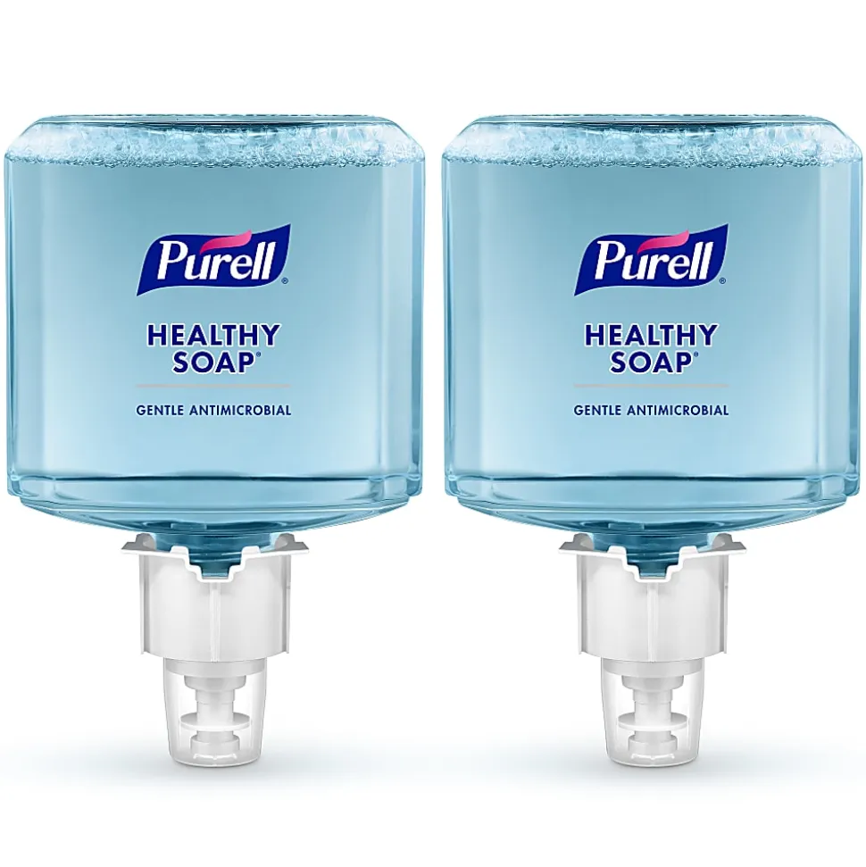 PURELL® Brand 0.5% BAK Antimicrobial HEALTHY SOAP® Foam ES6 Refill, Lightly Fragranced, 40.6 Oz, Pack of 2