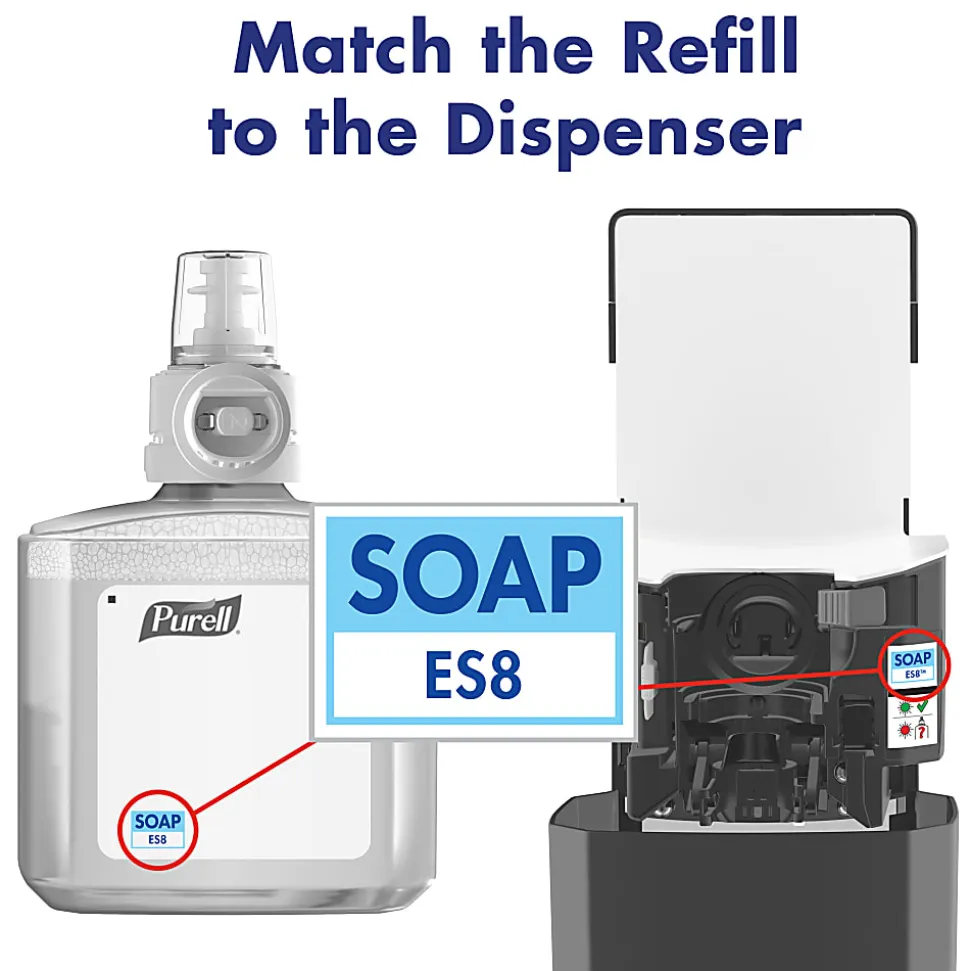 PURELL® Brand High Performance HEALTHY SOAP® Foam ES8 Refill, Fragrance Free, 40.6 Oz Bottle