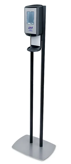 PurellĀ® CS8 Dispenser Floor Stand, For Hand Sanitizer, Graphite, 7418-DS