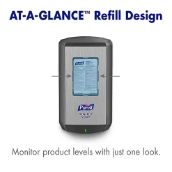 PurellĀ® CS6 Touch-Free Dispenser Floor Stand, For Hand Sanitizer, Graphite, 7416-DS