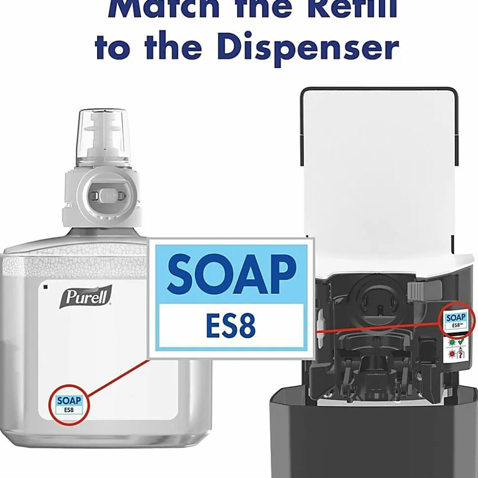 Purell® ES8 Professional Foam Hand Soap, Fresh Scent, 40.6 Oz, Carton Of 2 Bottles