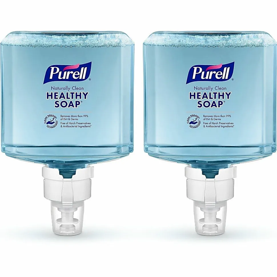 Purell® ES8 Professional Naturally Clean Foam Hand Soap, Unscented, 40.5 Oz, Carton Of 2 Refills