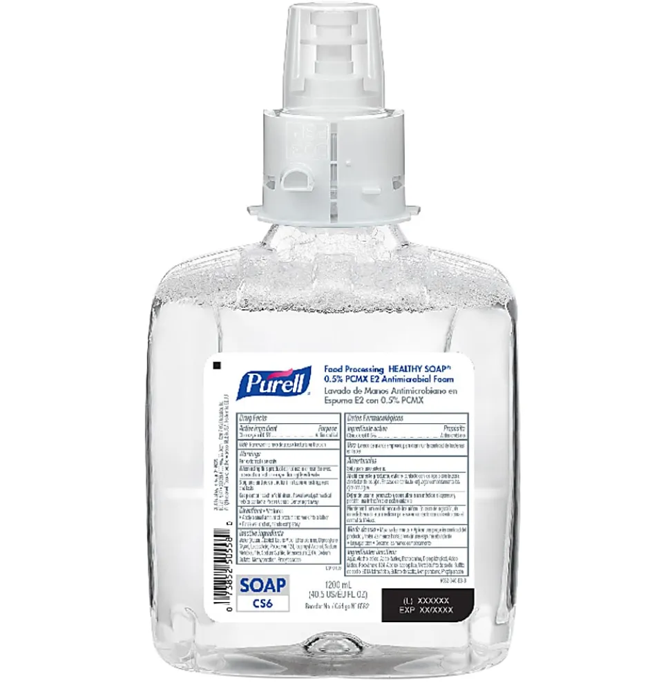 Purell® Food Processing Healthy Soap Foaming Handwash Refills, Unscented, 40.5 Oz, Pack Of 2 Refill Bottles