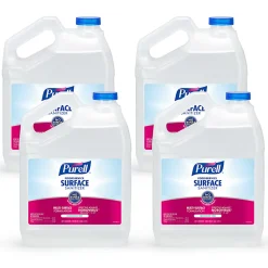 Purell Food Service Surface Sanitizer, Unscented, 128 oz Gallon Size, Case of 4
