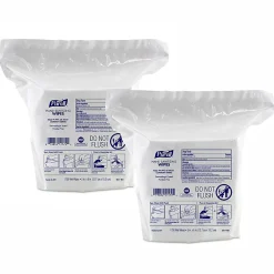 PurellĀ® Hand Sanitizing Wipes Refills For High-Capacity Dispensers, Citrus Fragrance, 1,700 Wipes Per Pouch, Case Of 4 Pouches