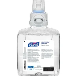 PurellĀ® Healthy Soap CS8 Mild Foam Soap Refills, Unscented, 1200 mL, Pack Of 2 Refills