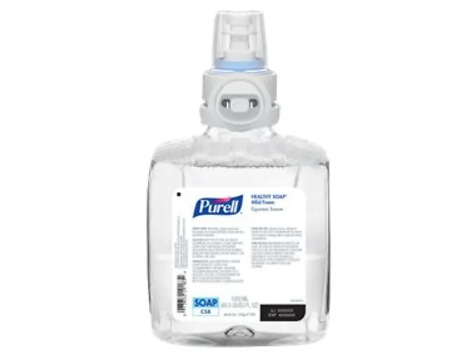 Purell® Healthy Soap CS8 Mild Foam Soap Refills, Unscented, 1200 mL, Pack Of 2 Refills