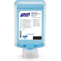 PURELLĀ® HEALTHY SOAPĀ® With CLEAN RELEASEĀ® Technology Foam ES10 Refills, Fragrance Free, 1200 mL, Clear, Case Of 2 Refills