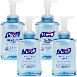 PURELLĀ® High Performance HEALTHY SOAPĀ® Foam, Fragrance Free, 17.4 Oz, Pack Of 4 Bottles