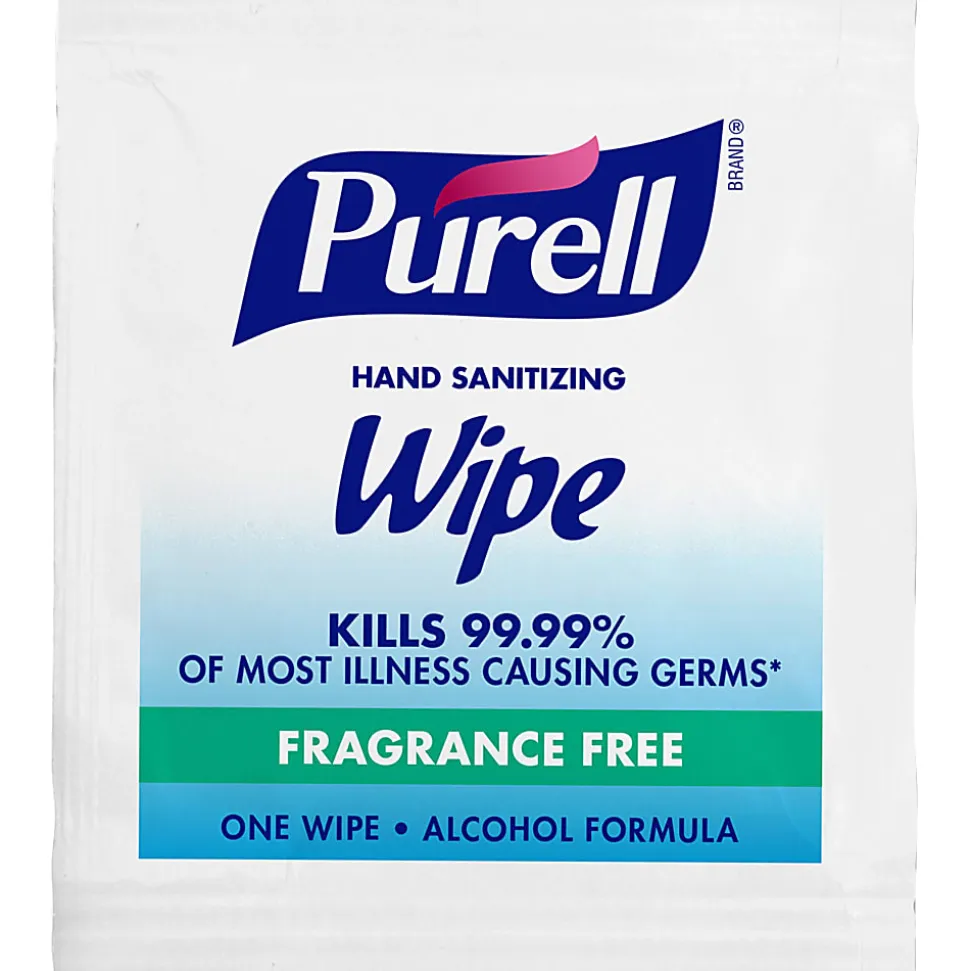 Purell Premoistened Sanitizing Hand Wipes, White, Case Of 1,000 Packets