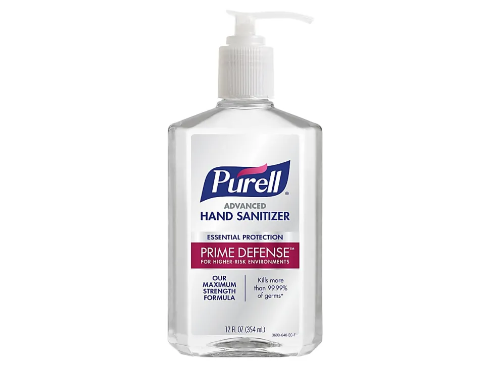 PURELL PRIME DEFENSE™ Advanced Hand Sanitizer, 12 fl oz Pump Bottle, Case of 12 Bottles