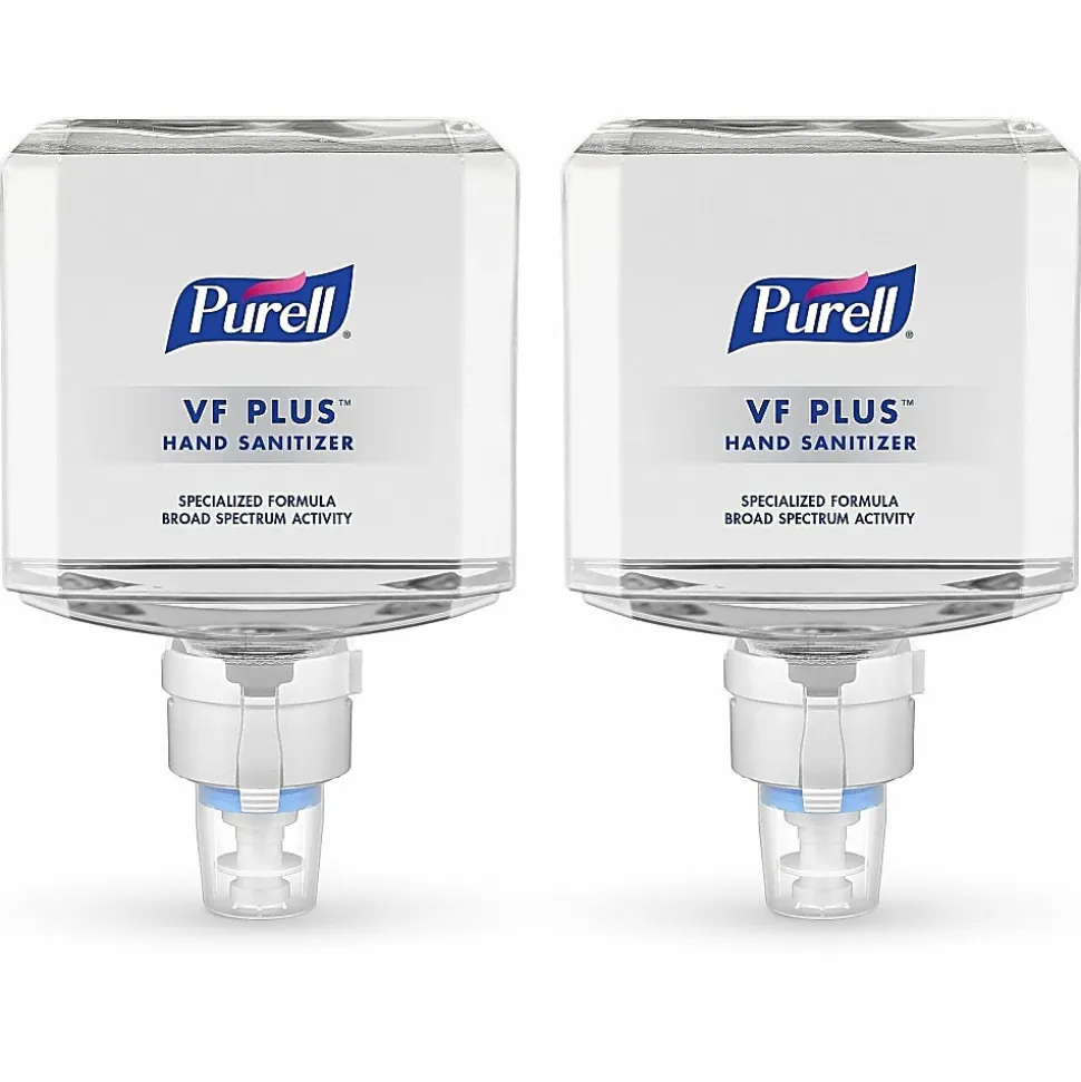 Purell® VF PLUS Gel Hand Sanitizer Refills For ES4 Push-Style Hand Sanitizer Dispensers, Fragrance Free, 40.6 Oz, Case Of 2 Refills