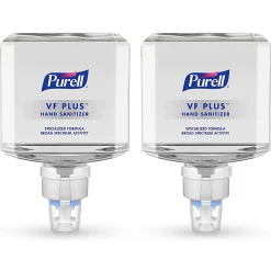 Purell® VF PLUS Gel Hand Sanitizer Refills For ES4 Push-Style Hand Sanitizer Dispensers, Fragrance Free, 40.6 Oz, Case Of 2 Refills