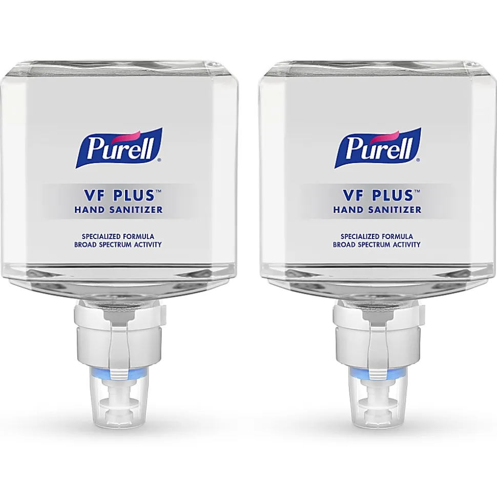 Purell® VF PLUS Gel Hand Sanitizer Refills For ES4 Push-Style Hand Sanitizer Dispensers, Fragrance Free, 40.6 Oz, Case Of 2 Refills